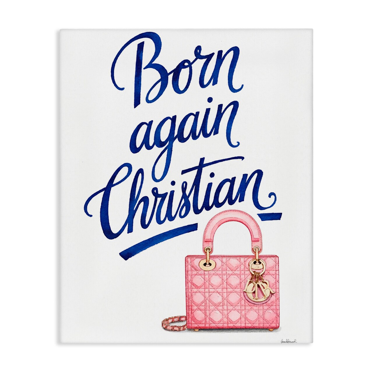 Stupell Industries Glam Born Again Christian Canvas, design by Amanda Greenwood